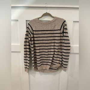 Pink Clover Striped Sweater
